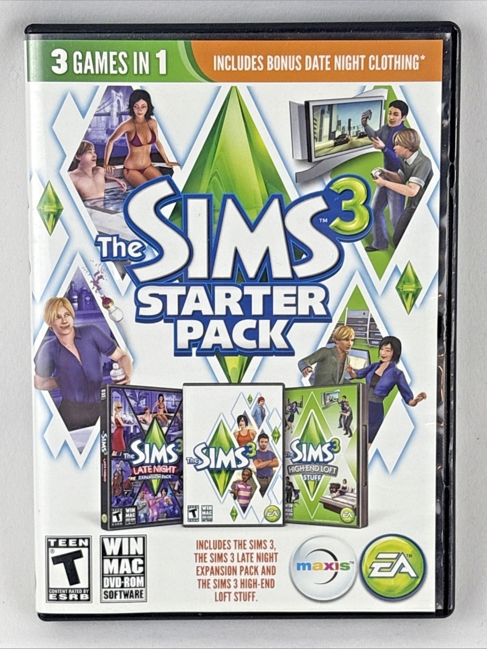 The Sims 3 Starter Pack PC Mac Complete Set Late Night High End Loft Tested